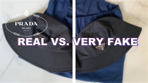 how to spot a fake prada bucket hat